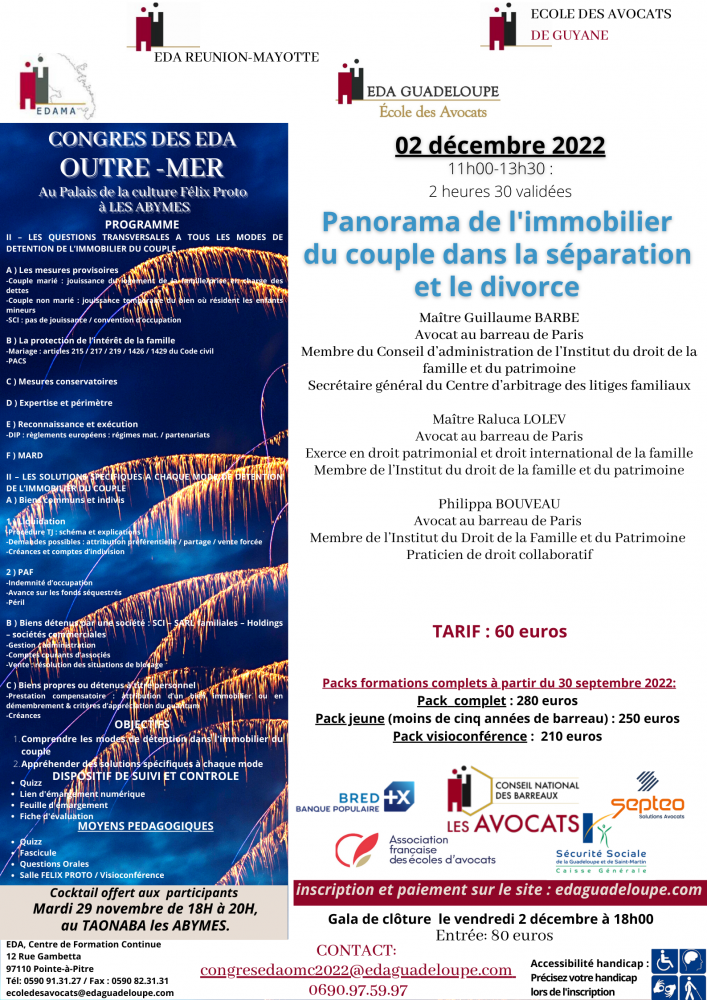 Panorama de l'immobilier du couple dans la séparation et le divorce