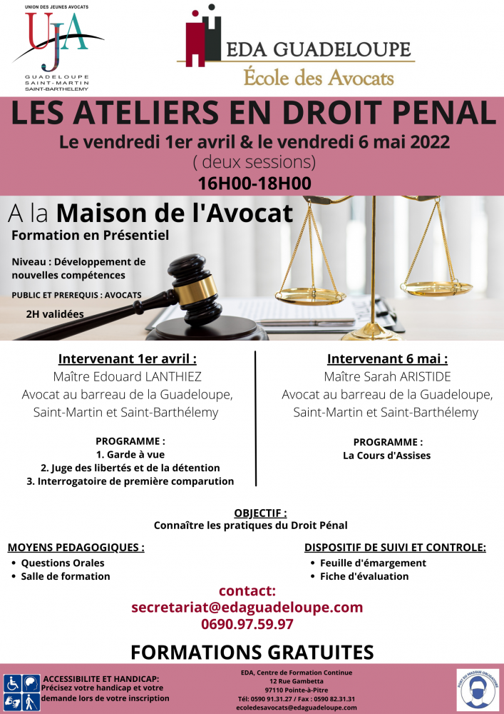 LES ATELIERS EN DROIT PENAL session 3