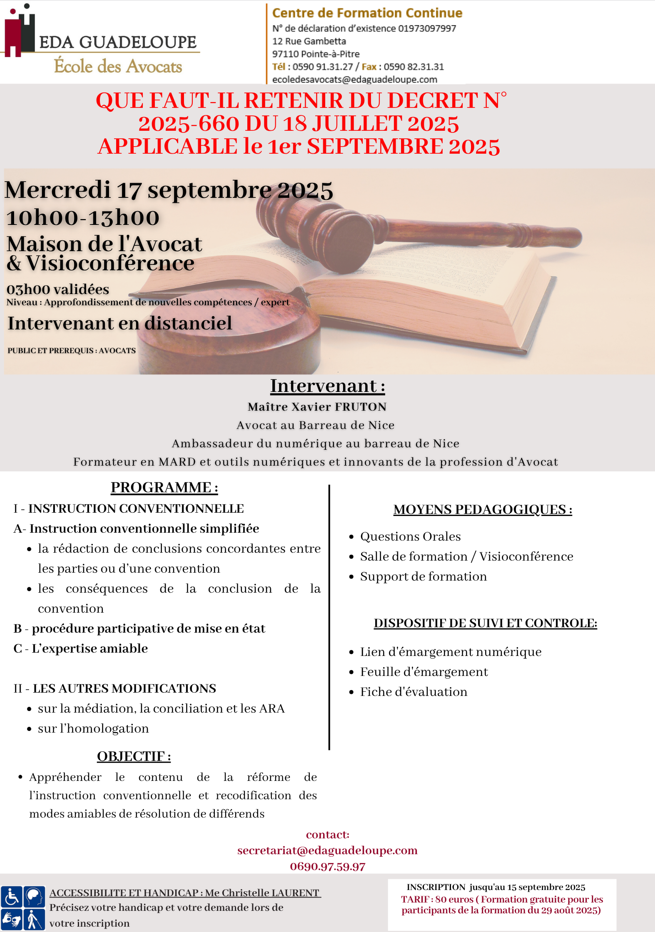 QUE FAUT-IL RETENIR DU DECRET N° 2025-660 DU 18 JUILLET 2025 APPLICABLE le 1er SEPTEMBRE 2025 (session 2)