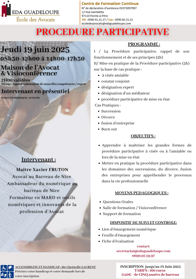 PROCEDURE PARTICIPATIVE