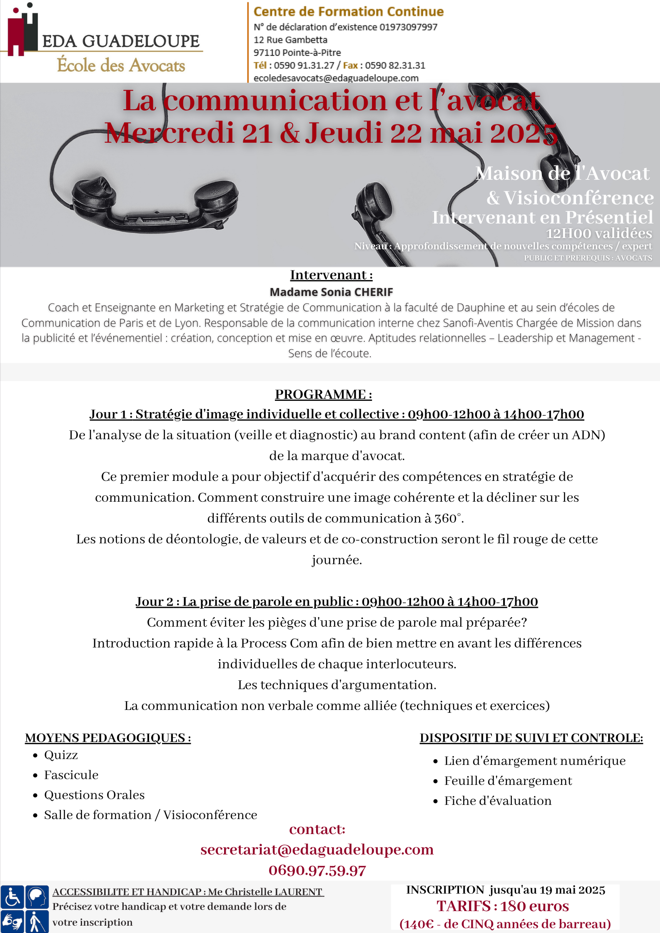 La communication et l’avocat