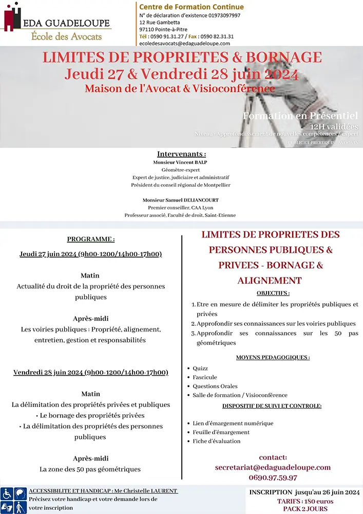 LIMITES DE PROPRIETES & BORNAGE