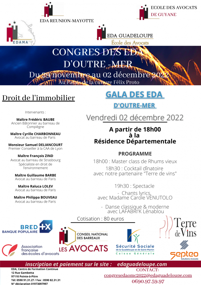 GALA : Congrès des EDA d'Outre-Mer 