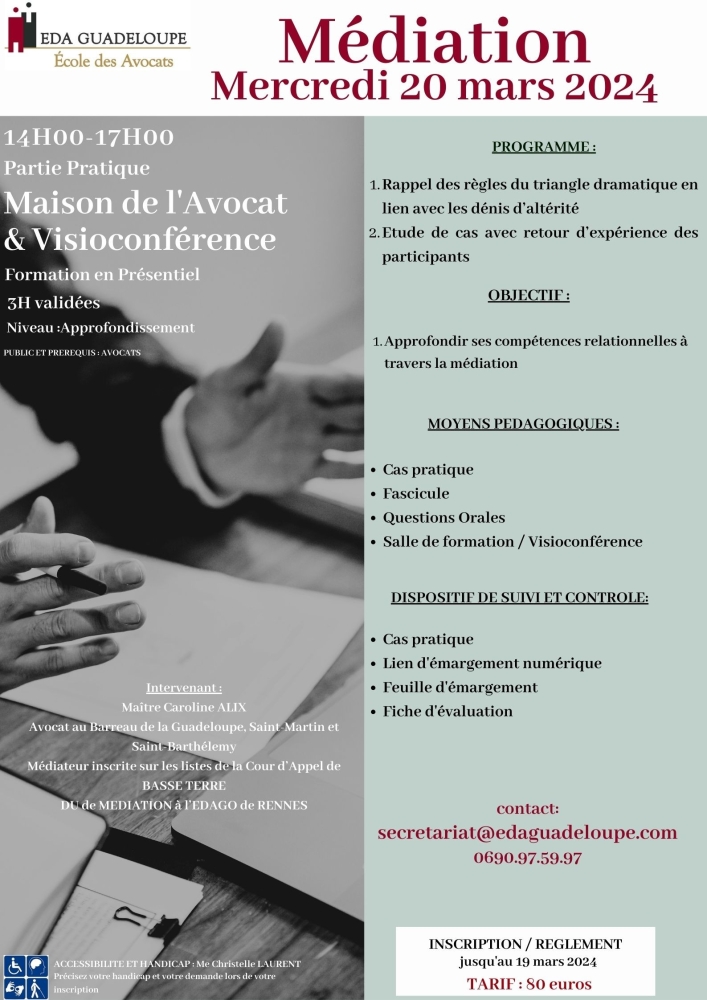 MEDIATION - Partie Pratique